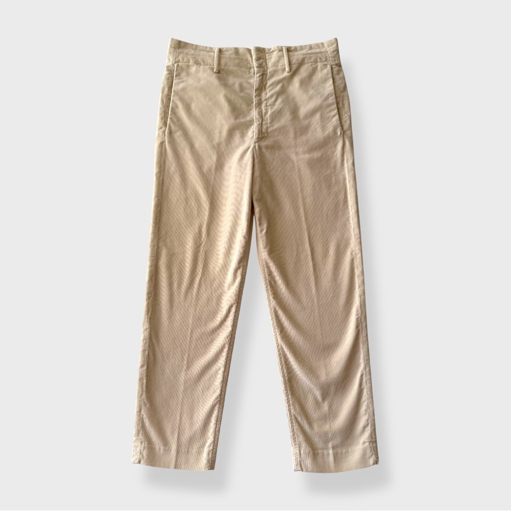 Isabel Marant Étoile - Corduroy Straight-Leg Pants - Ecru/Beige